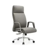 MEXUS Full-Back Executive Office Chair – Ergonomic Grey Leather