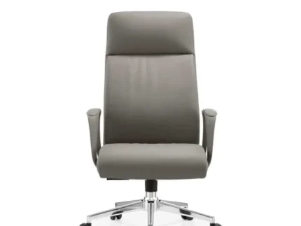 MEXUS Full-Back Executive Office Chair – Ergonomic Grey Leather