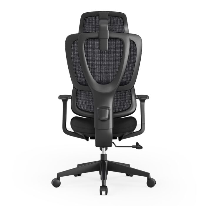Vertex Ergonomics Premium Orthopedic Office Chair – High-Back with Adjustable Headrest & Mid-Back Desk Chair Options, Full Mesh Backrest, 3D Lumbar Support, Multi-Functional Armrests, Heavy-Duty Nylon Wheels (Black)