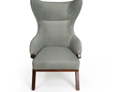 AC 15 Premium Velvet Upholstered Wingback Armchair