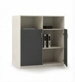 Apex Mid-Height Executive Storage Durable Laminate Office Cabinet