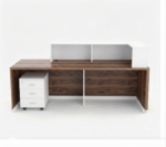 Marshal Modern Reception Desk – Ergonomic Office Front Counter for Corporate Lobbies