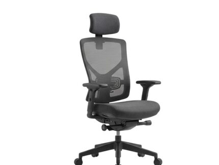 Mojanah Ergonomic High-Back Mesh Office Chair – Breathable Executive Desk Chair with Adjustable Lumbar Support & Headrest