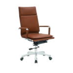 Slim W Cushion Executive Office Chair - Full Back & Mid Back with Chrome Base