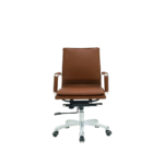 Slim W Cushion Executive Office Chair - Full Back & Mid Back with Chrome Base