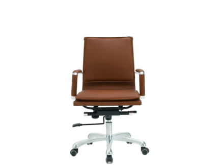 Slim W Cushion Executive Office Chair - Full Back & Mid Back with Chrome Base