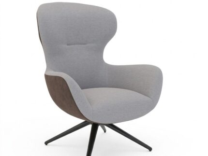 VANA Premium Upholstered Swivel Armchair