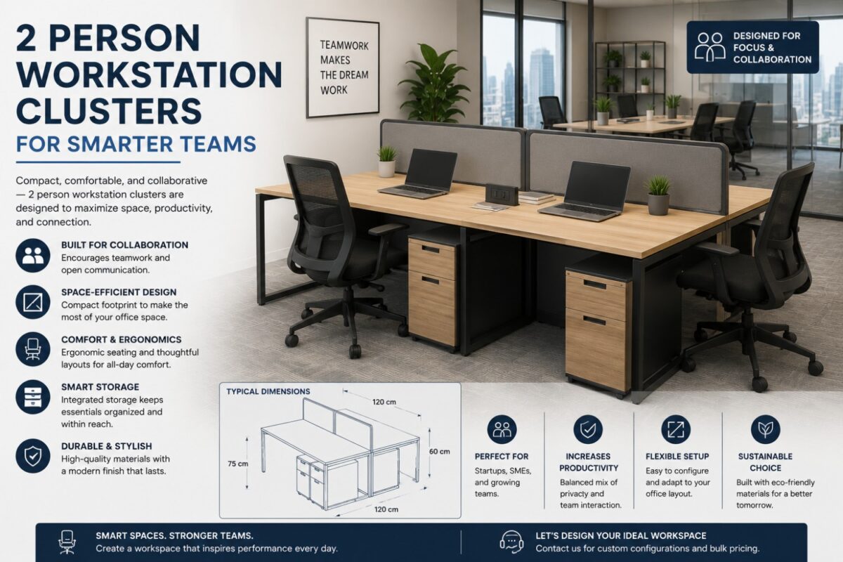 2 Person Workstation Clusters for Smarter Teams