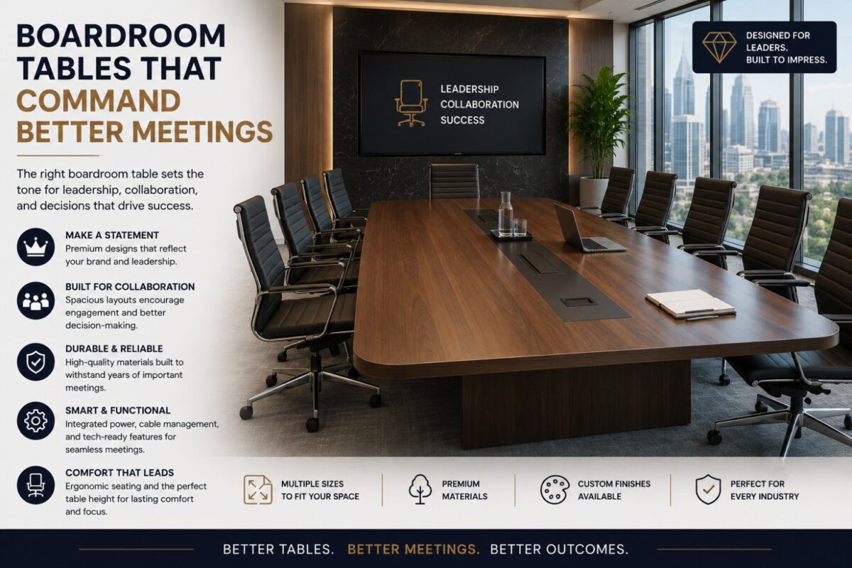 Boardroom Tables That Command Better Meetings
