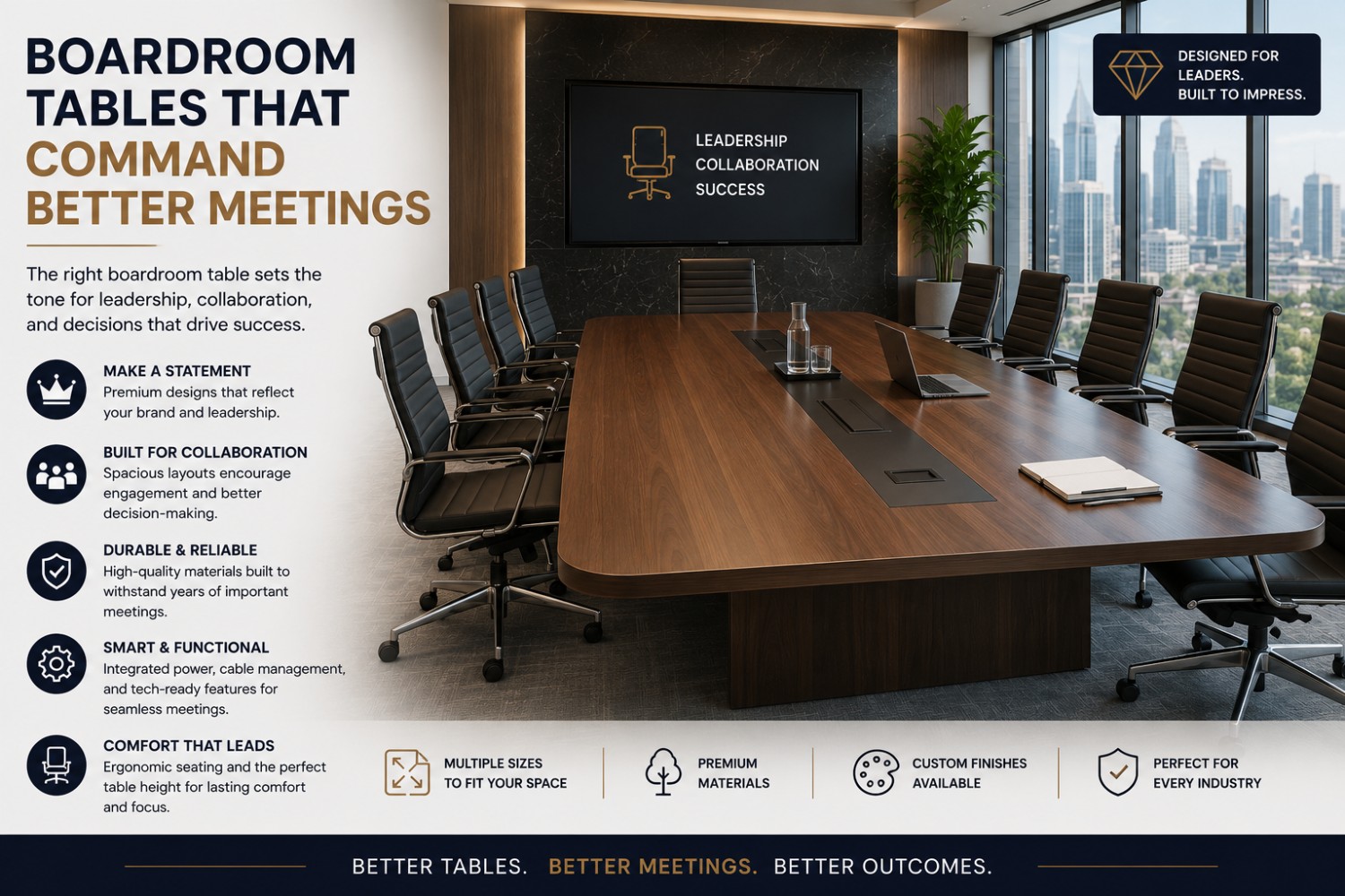 Boardroom Tables That Command Better Meetings