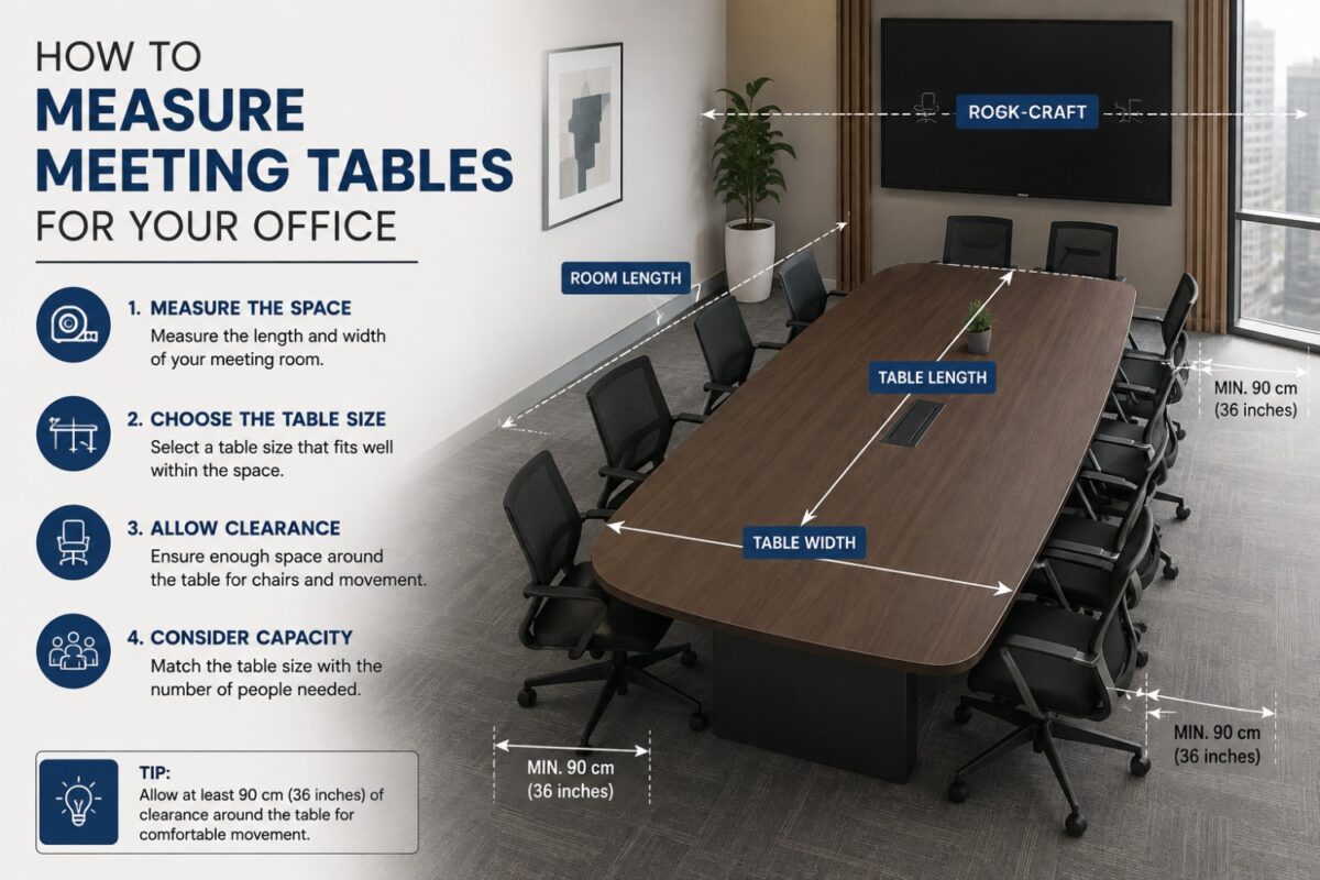 How to Measure Meeting Tables for Your Office