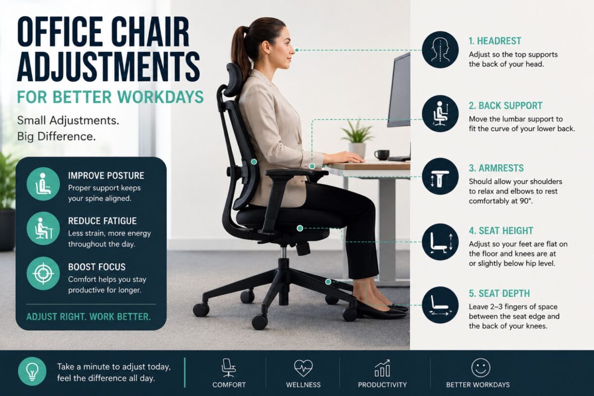 Office Chair Adjustments for Better Workdays