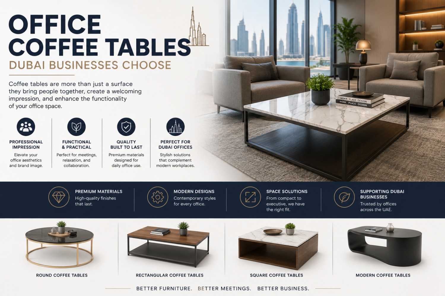 Office Coffee Tables Dubai Businesses Choose