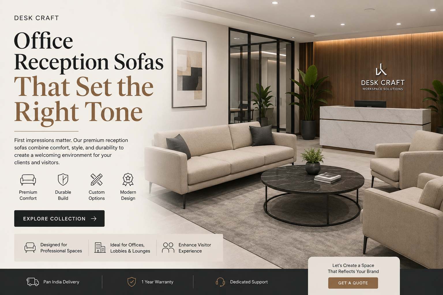 Office Reception Sofas That Set the Right Tone