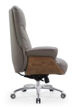AC 13 Modern Ergonomic Executive Office Chair with Wood Accent Shell