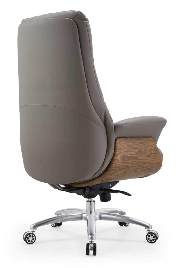 AC 13 Modern Ergonomic Executive Office Chair with Wood Accent Shell