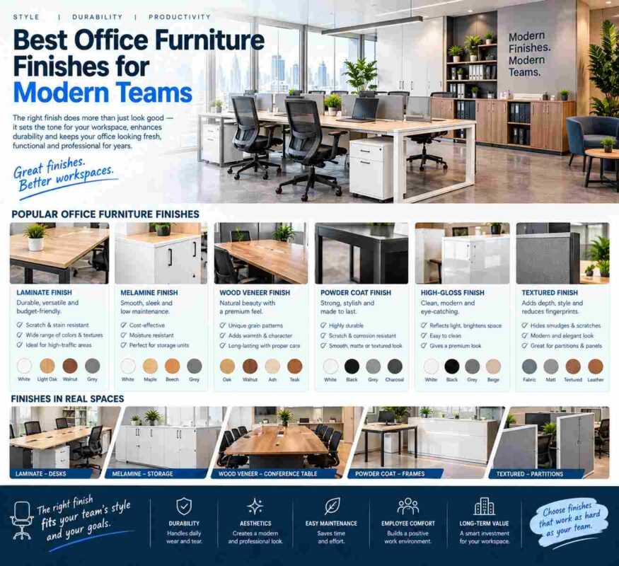 Best Office Furniture Finishes for Modern Teams