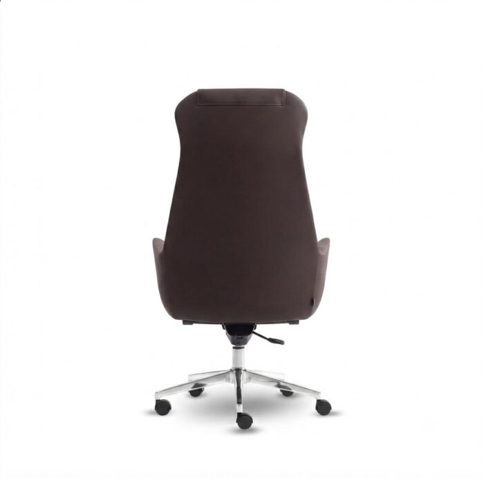 Dexon High-Back Executive Office Chair in Dark Brown Synthetic Leather