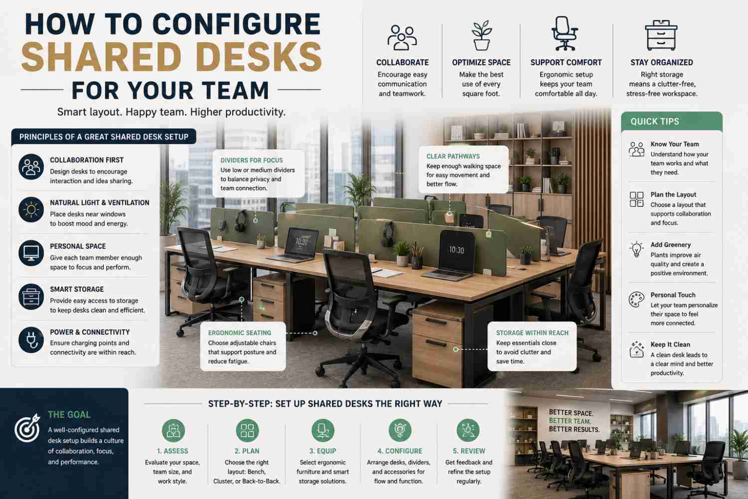 How to Configure Shared Desks for Your Team