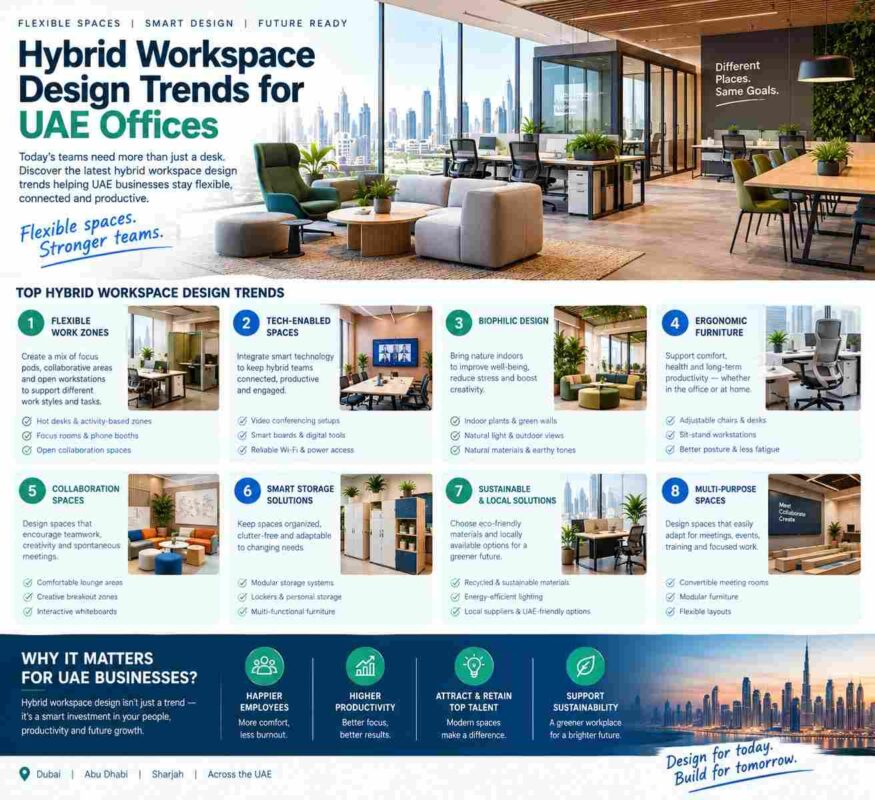 Hybrid Workspace Design Trends for UAE Offices