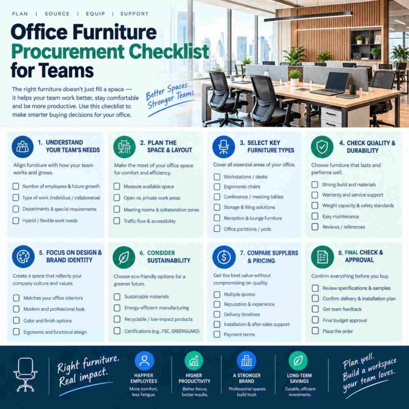 Office Furniture Procurement Checklist for Teams