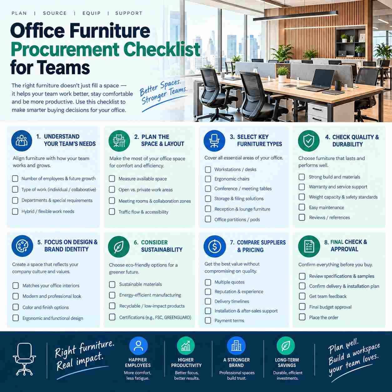 Office Furniture Procurement Checklist for Teams