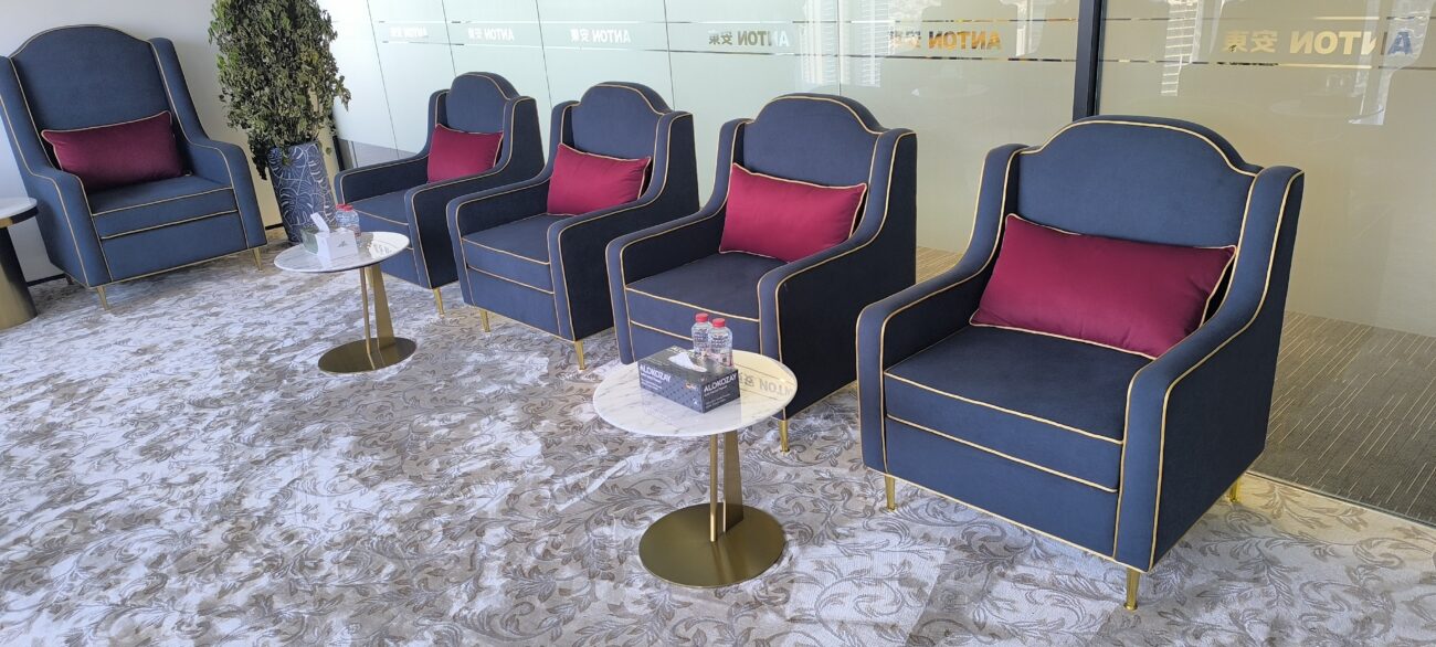 Completed office furniture installation by Desk Craft