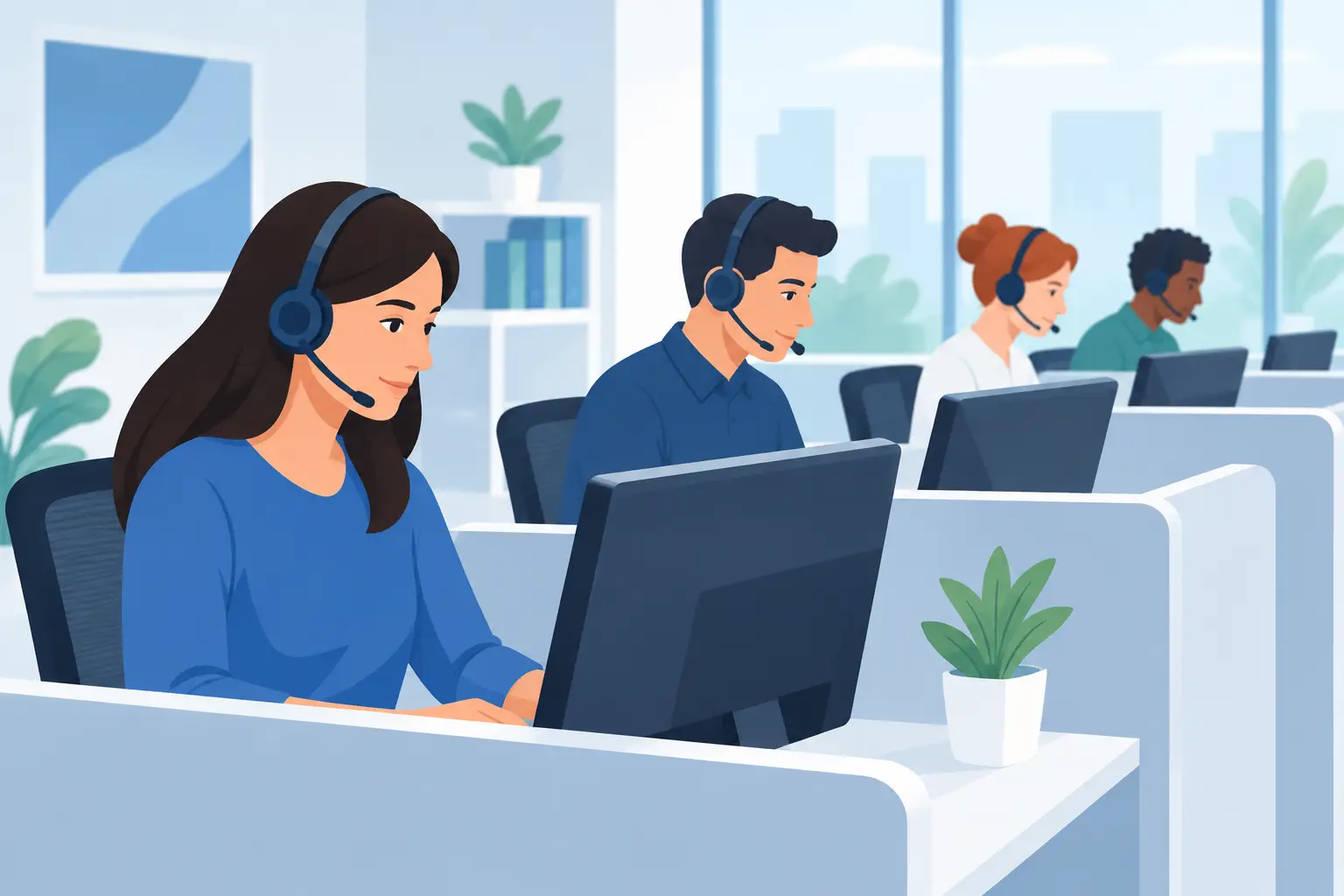 Call Center Workstations That Improve Team Focus