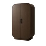 ARMORA Executive Office Storage Cabinet with Double Doors, Hanging Rod and 2 Interior Drawers