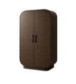 ARMORA Executive Office Storage Cabinet with Double Doors, Hanging Rod and 2 Interior Drawers
