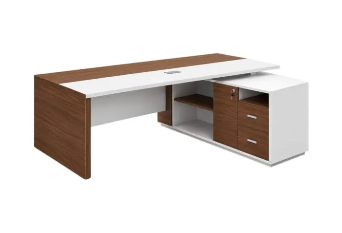 Arial Executive L-Shaped Desk