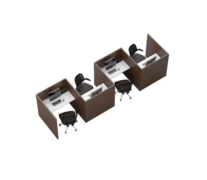 BENIMI 4-Person Cluster Cross-Wise Workstation