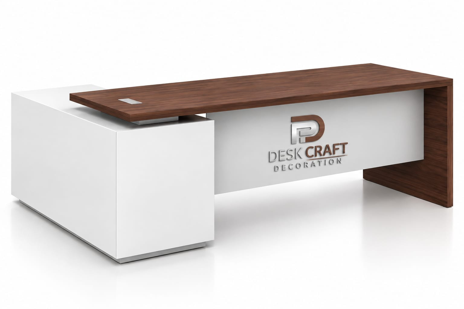 Balino Executive L-Shaped Desk Front Balino Executive L-Shaped Desk