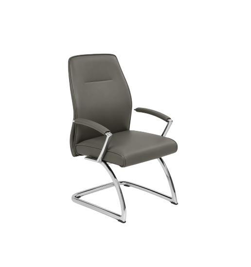 CAMILO Modern Visitor Executive Office Chair with Padded Armrests and Chrome Base, Ergonomic Faux Leather Desk Chair CAMILO Modern Visitor Executive Office Chair with Padded Armrests and Chrome Base, Ergonomic Faux Leather Desk Chair