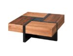 Upgrade your living room centerpiece with this CARIA Modern Square Coffee Table, engineered for both striking architectural aesthetics