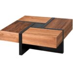 Upgrade your living room centerpiece with this CARIA Modern Square Coffee Table, engineered for both striking architectural aesthetics