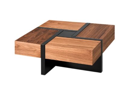Upgrade your living room centerpiece with this CARIA Modern Square Coffee Table, engineered for both striking architectural aesthetics