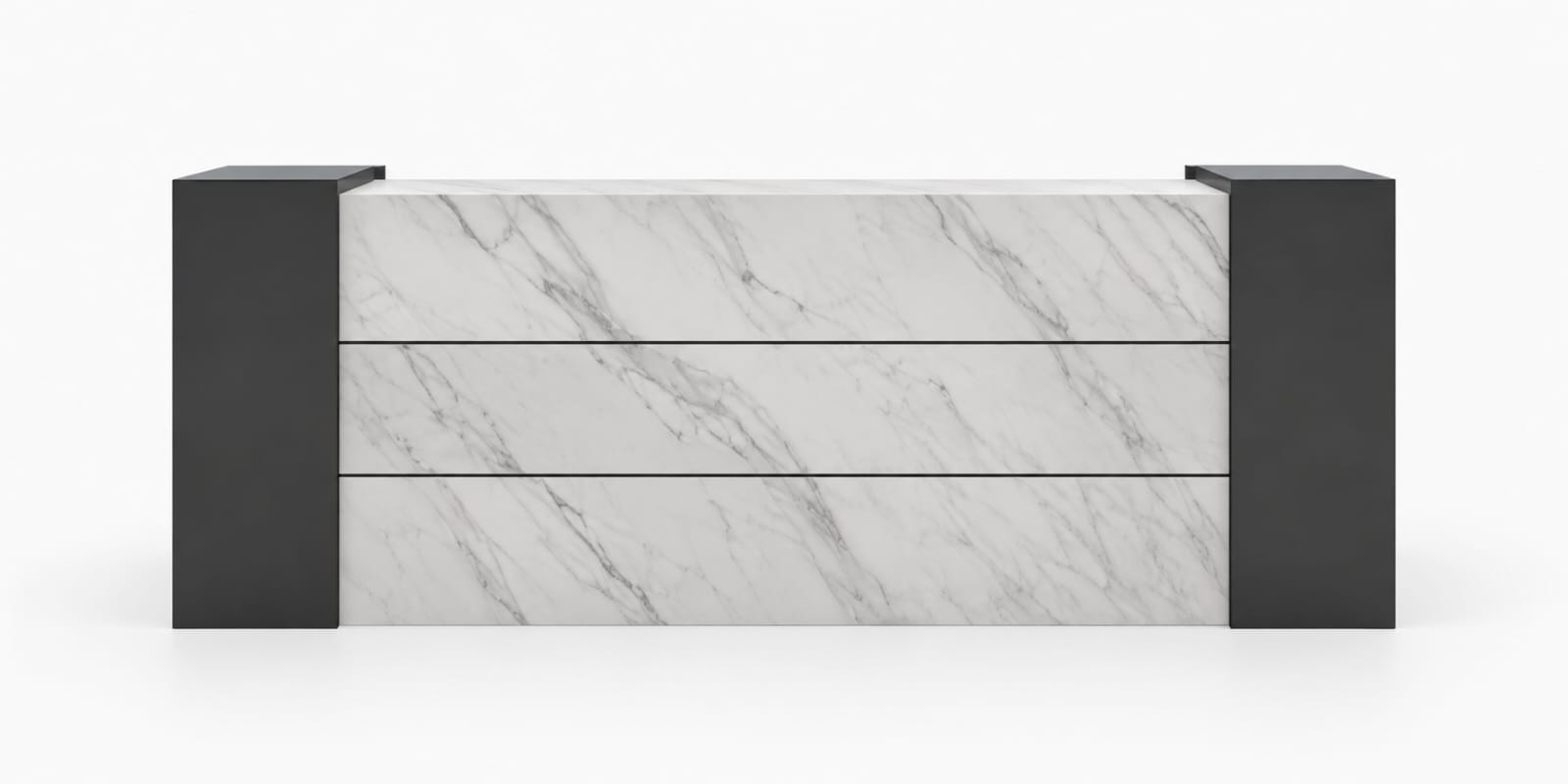 DINOMO Modern Commercial Reception Desk with Transaction Counter 1 DINOMO Modern Commercial Reception Desk with Transaction Counter