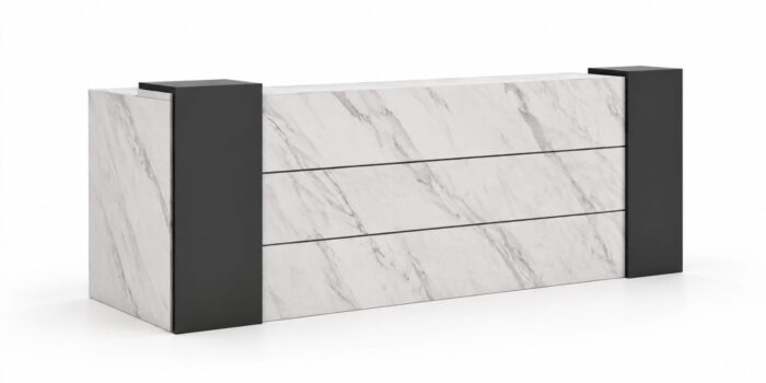 DINOMO Modern Commercial Reception Desk with Transaction Counter