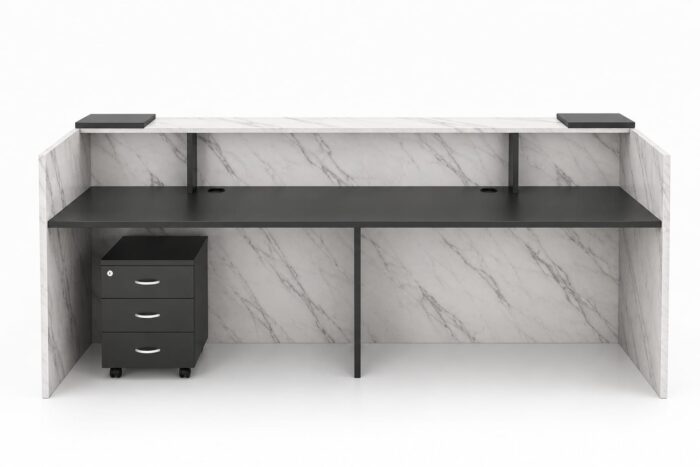 DINOMO Modern Commercial Reception Desk with Transaction Counter