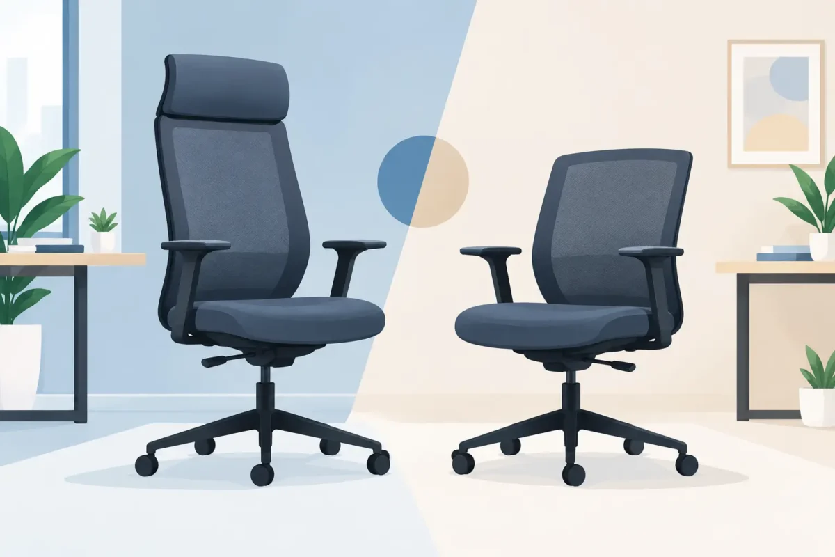 High Back Versus Mid Back Chairs: Which Fits?