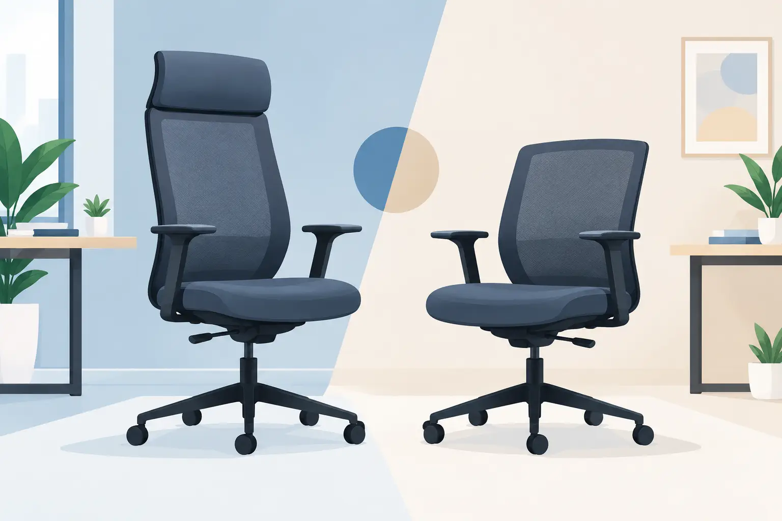 High Back Versus Mid Back Chairs: Which Fits?